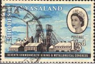 Rhodesia & Nyasaland; 1961: Sc. # 179: O/Used Single Stamp