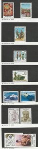 India, Postage Stamp, #1150//1248 (11 Different) Mint NH (2 Hinged), 1987-88