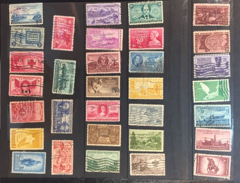 USA LOT: Bunch of stamps used - Commemoratives and Miscellaneous