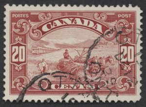 Canada #157 20c Scroll Issue Harvesting VF Centered Dated Ottawa CDS DE 12 29