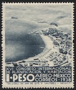 MEXICO 1938 Sc C90  1p  Mint LH  VF  - Planning & Housing Congress