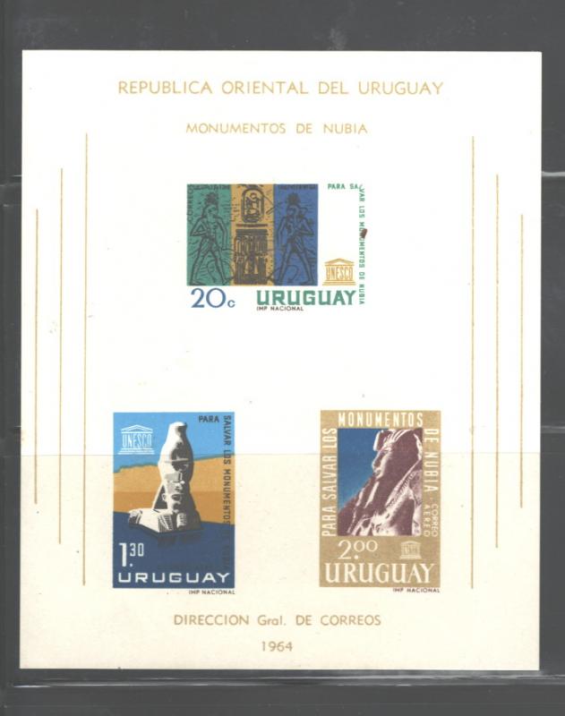 URUGUAY 1964 MONUMENTS OF NUBIA MS #267a $2.75 MNH