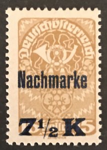 Austria 1920-21 #J102, MNH