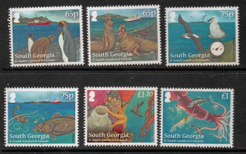 S.GEORGIA&S.SANDWICH SG570/5 2012 MARINE PROTECTED AREA MNH 