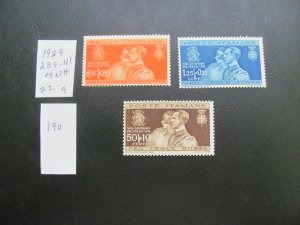 ITALY 1929 MNH  SC 239-241  SET VF $22 (190)