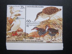 Cocos Island 1985 Sc 134a bird set MNH