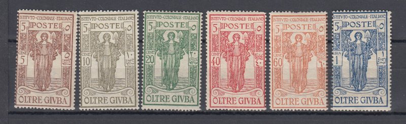 J43972 JL Stamps 1926 oltre giuba set mh #b1-6 peace