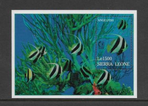 FISH -SIERRA LEONE #1802 ANGELFISH   MNH