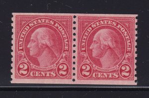 599A Pair VF original gum mint never hinged with nice color ! see pic !