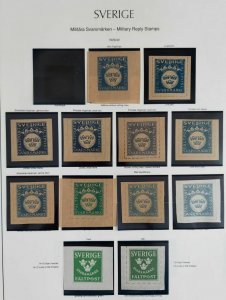 SWEDEN MINT Outstanding 1855-1990 collection, 2 albums, Scott/Facit $24,752.00