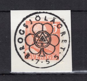 INTERNATIONAL SCOUT MOVEMENT 1955 ROGSJÖ MEETING SWEDEN SUPERB SPECIAL CANCEL 14