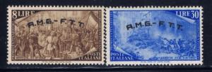 Italy-Trieste 22 and 27 Hinged 1948 issues 