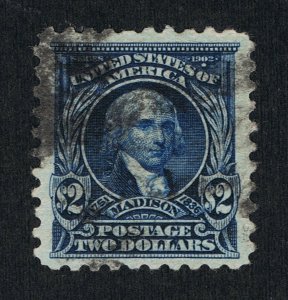 AFFORDABLE GENUINE SCOTT #479 VF-XF USED 1917 DARK BLUE $2 PERF-10 UNWMK #12482