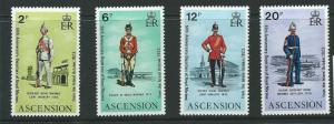 ASCENSION SG174/7 1973 ROYAL MARINES MNH