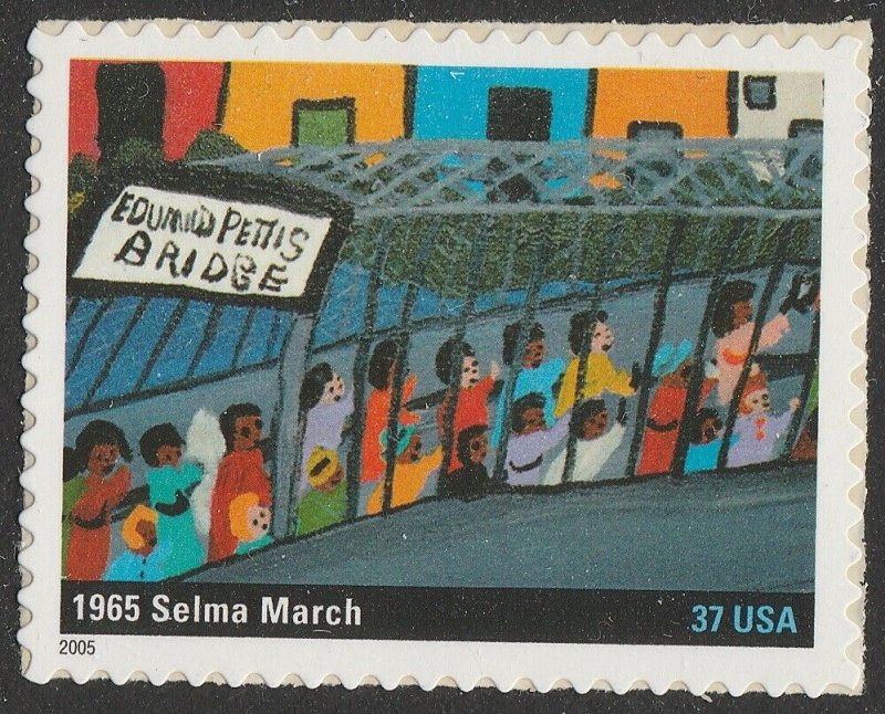 US 3937i More Perfect Union 1965 Selma March 37c single MNH 2005