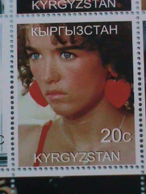 ​KYRGYZSTAN STAMP:2000 ISABELLE ADJANI MNH STAMP SHEET.