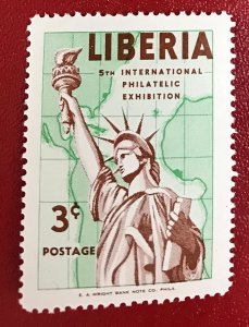 1956 Liberia Sc 355 unused Statue of Liberty CV$.25 Lot 2039