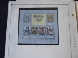 Germany and Area 1975-1977 Mint/Used Stamp Collection on Scott Int Album Pages