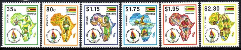 Zimbabwe - 1995 All-Africa Games Set MNH**SG 908-913