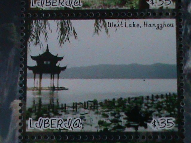 LIBERIA-2009 WORLD PHILATELIC EXHIBITION-BEAUTIFUL SCENES OF CHINA -MNH S/S-VF