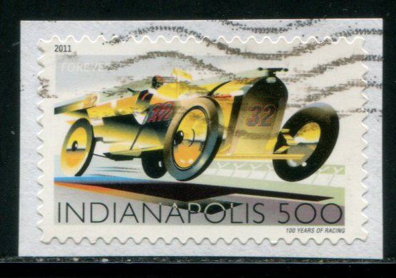 4530 US (44c) Indianapolis 500 SA, used on paper