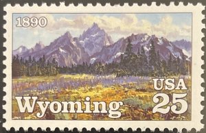 Scott #2444 1990 25¢ Wyoming Statehood MNH OG F/VF