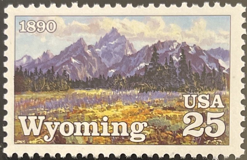 Scott #2444 1990 25¢ Wyoming Statehood MNH OG F/VF