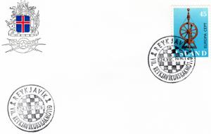 Iceland 1976 Chess Championship Reykjavik Postmark Cover