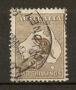 Australia 1913 2/- Roo SG12 Fine Used Cat£85