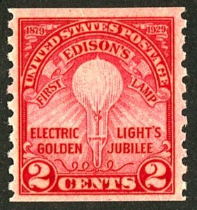 U.S. #656 MINT OG HR