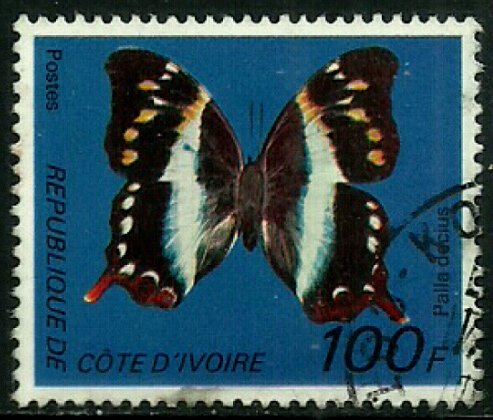 Ivory Coast #446D Used Stamp - Butterfly (d)