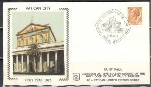 Vatican City Holy Year 1975. Beautiful envelope