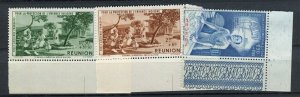 FRENCH COLONIES; 1942-43 early Child Welfare + MINT MNH SET, Reunion