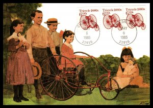 US 22126 Tricycle Fleetwood U/A FDC Maxi Card