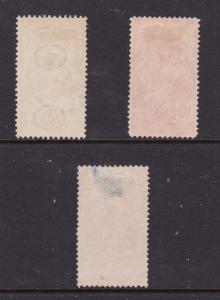 Switzerland the 1910 set of 3 used