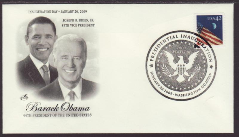 Barack Obama 1st Term Inauguration 2009 Artcraft U/A FDC