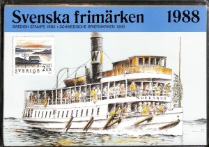 Sweden, complete folder with MNH stamps, year set 1988