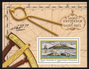 FRENCH ANTARCTIC 2013 Island Engravings S/S; Scott 481, Yvert F685; MNH