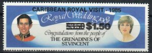 Saint Vincent Grenadines Stamp 508  - Royal Visit overprint