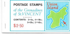 ST. Vincent Grenadines  #108-111 Union Island  booklet (MNH) CV$5.00