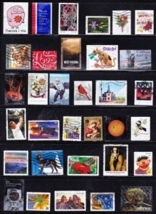 U S USED FOREVER Stamps Collection of 45 Different READY TO MOUNT