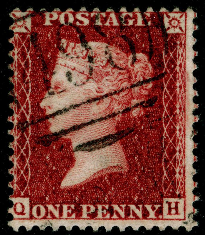 SG41, 1d dp rose-red, LC14, USED. Cat £20. QH