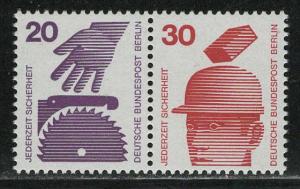 Germany Berlin Scott # 9N318, 9N320, mint nh, se-tenant, Mi # W48