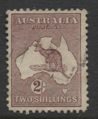 Australia - Scott 125 - Kangaroo -1931 - FU - Wmk 228 - 2/- Stamp8