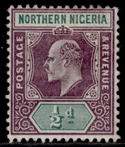 NORTHERN NIGERIA EDVII SG10, ½d dull purple & green, M MINT.