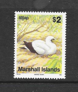 BIRDS - MARSHALL ISLANDS #365A MASKED BOOBY MNH