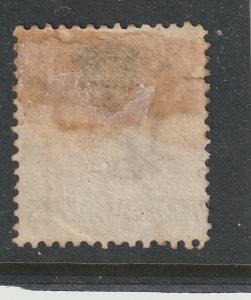 Straits Sett. an used old 8c under crown overprint on an India 2c