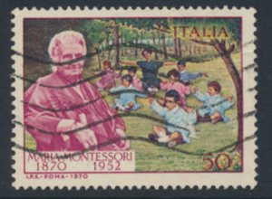 Italy Sc# 1018  Used  Montessori    see details & scan                      