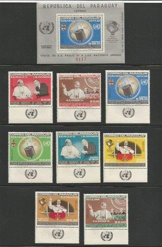 Paraguay MNH sc# 903-10a Space Leader Religion