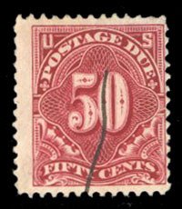 United States, Postage Dues #J50 Cat$200, 1912 50c deep claret, used, heavy t...